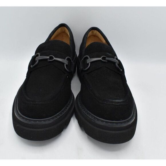 Sofft Womens Size 7 Satara Black Suede Slip On Loafers Shoes - Picture 7 of 11